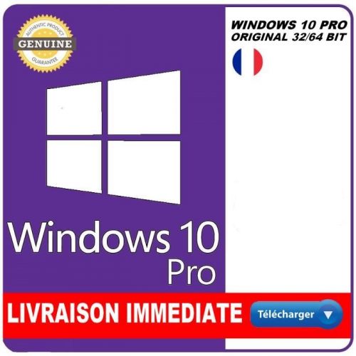Clé de licence Windows 10 PRO (version téléchargeable)